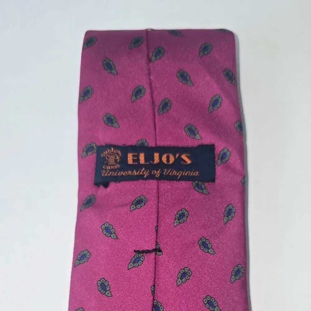 Robert Talbot hand sewn Eljo's University of Virginia Silk Tie